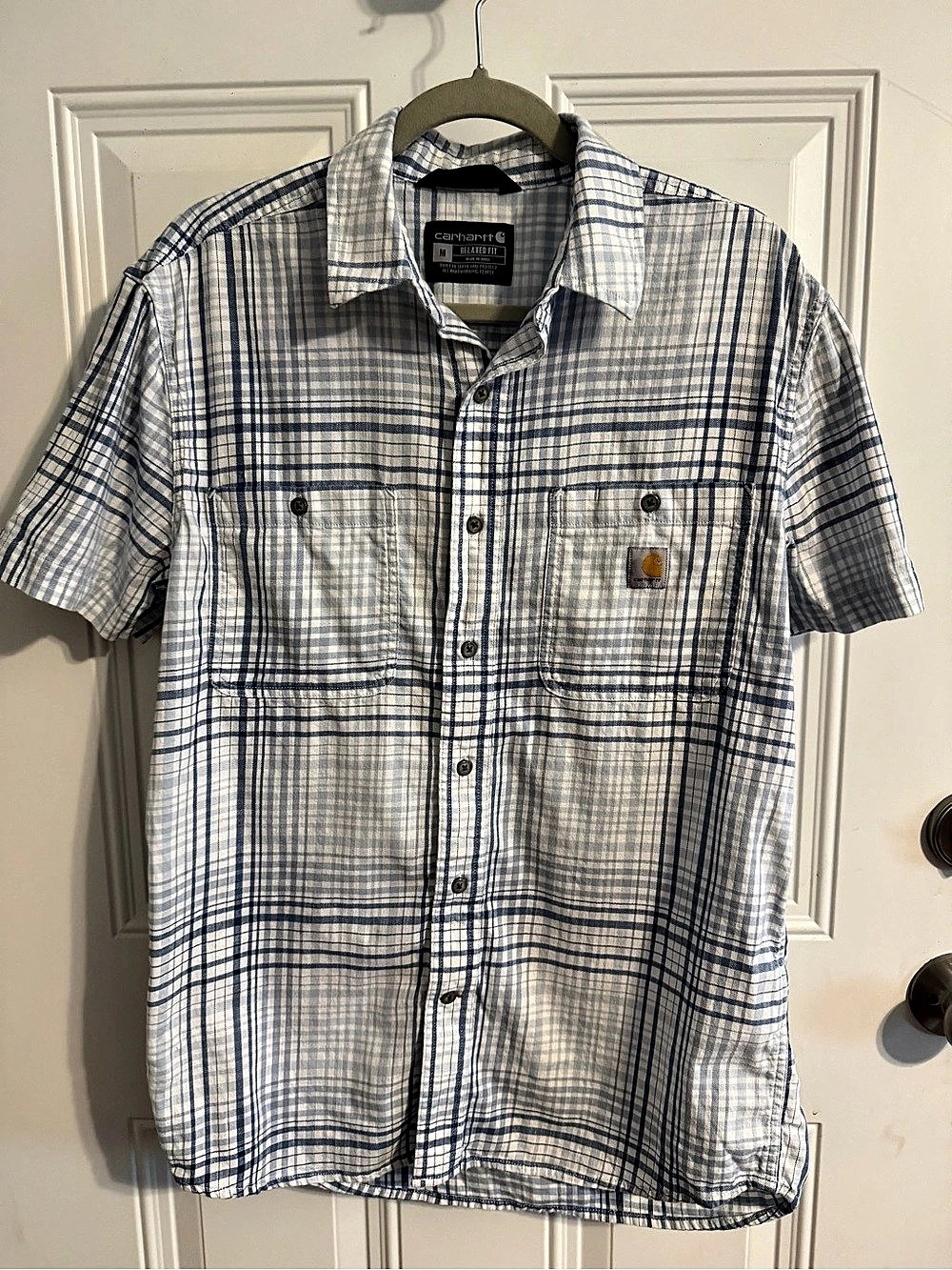 Carhartt Rugged Flex Relaxed Fit Lightweight Short-Sleeve Plaid Shirt Plaid